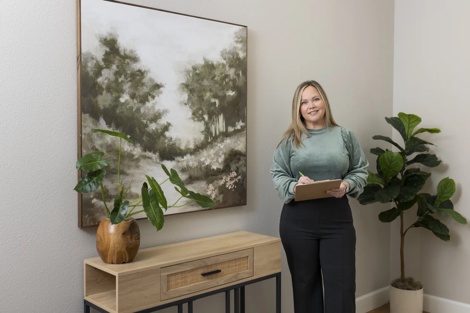 Nikki McWaters in the Lyndsay Health office